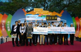 The team won three awards namely Most Popular Product/Service Award, Most Popular Booth Design Award and First Runner-up of Best Booth Design Award.