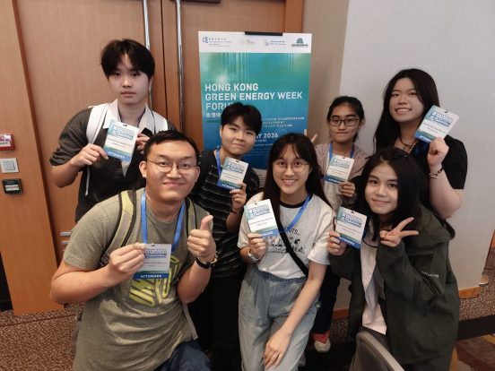 GRMG students attended the Green Energy Forum on “Advancing Urban Green and Low-Carbon Transformation through New Energy Development.” Lorraine Wong, Year 1 GRMG Student (first row, far right) and incoming President of the GRMG Society “Gravel,” is pictured with her peers.