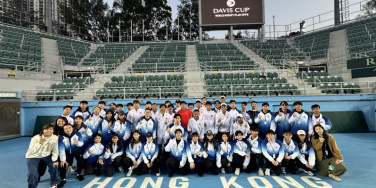 CIE students supporting the Davis Cup Hong Kong Tie