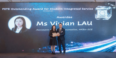 Student Development Centre Counsellor Ms Vivian Lau named Sole Individual Winner of the FSTE Inaugural OASIS Award