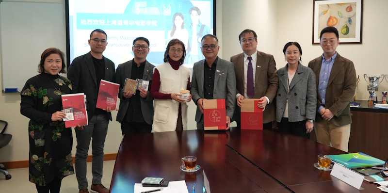 上海温哥华电影学院代表参观浸大国际学院　促进两校学生发展与交流