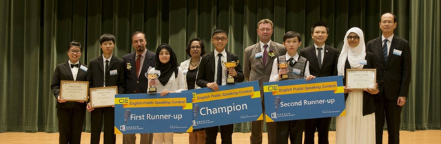CIE English Public Speaking Contest 2015 draws to a close
