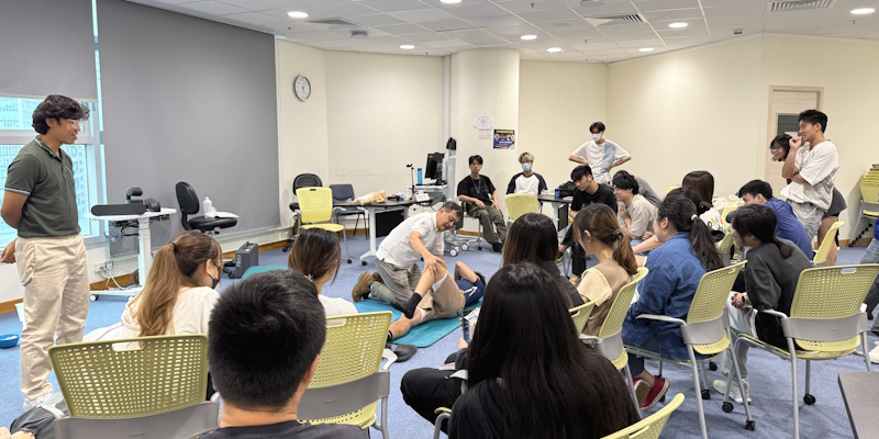 國際學院同學參加急救證書課程與社區活動