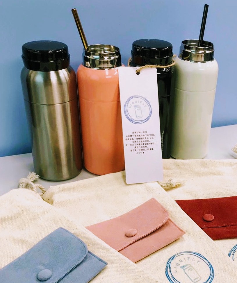 LiquiFly’s  bottle set is attractively designed to encourage people to bring their own bottle