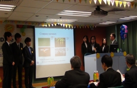 本年度「國際學院模擬營商比賽」以「消遣及休閒企業」為主題，參賽同學的建議書展現創意和營商智慧。