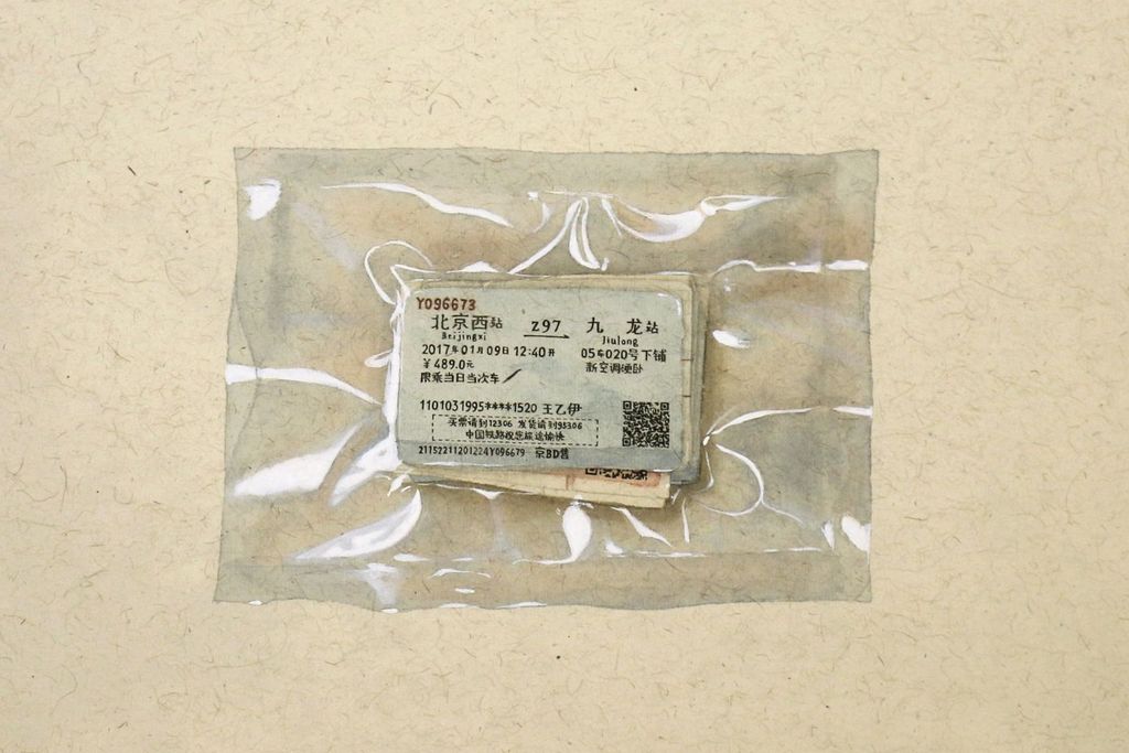 繪畫作品流露著創作者在兩個城市間遊走的心情。