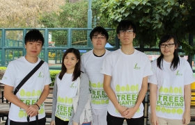 國際學院綠色大使參與了國際百萬森林計畫。