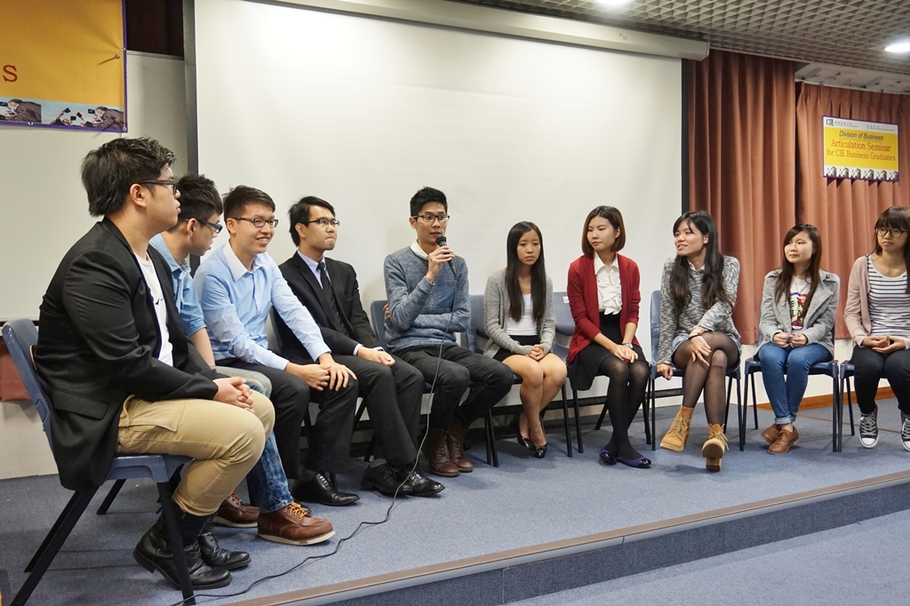 Alumni from Division of Business shared their experiences in preparing for the admission interviews for UGC and self-funded UG programmes.