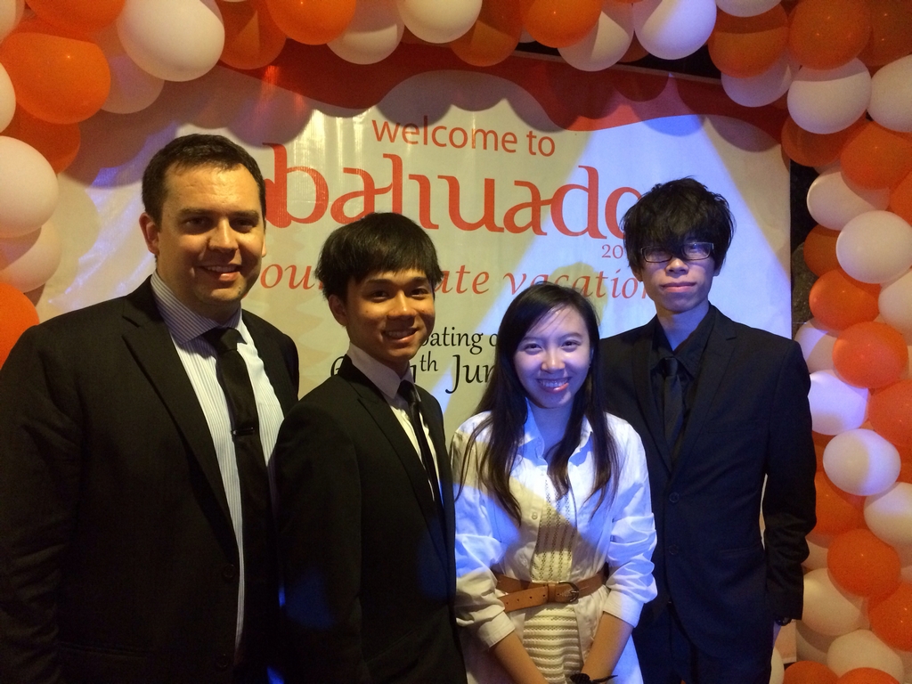 CIE debaters and Dr. Scripter attending UADC closing ceremony. 