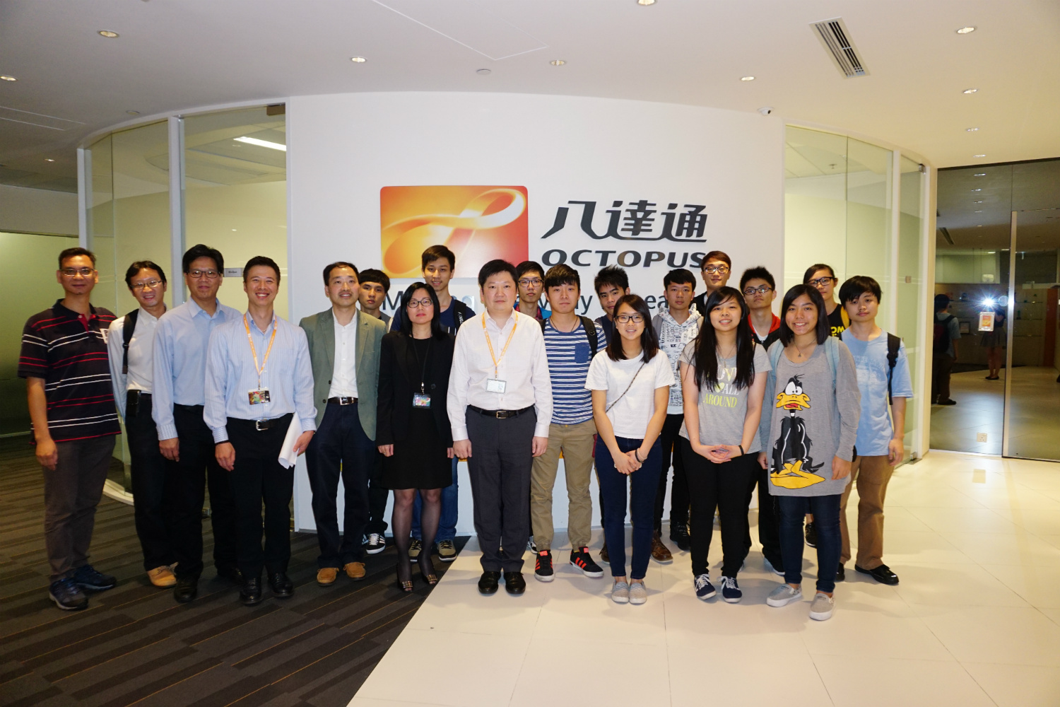 Staff of Octopus Cards Limited introducing their products and contemporary technologies in details.