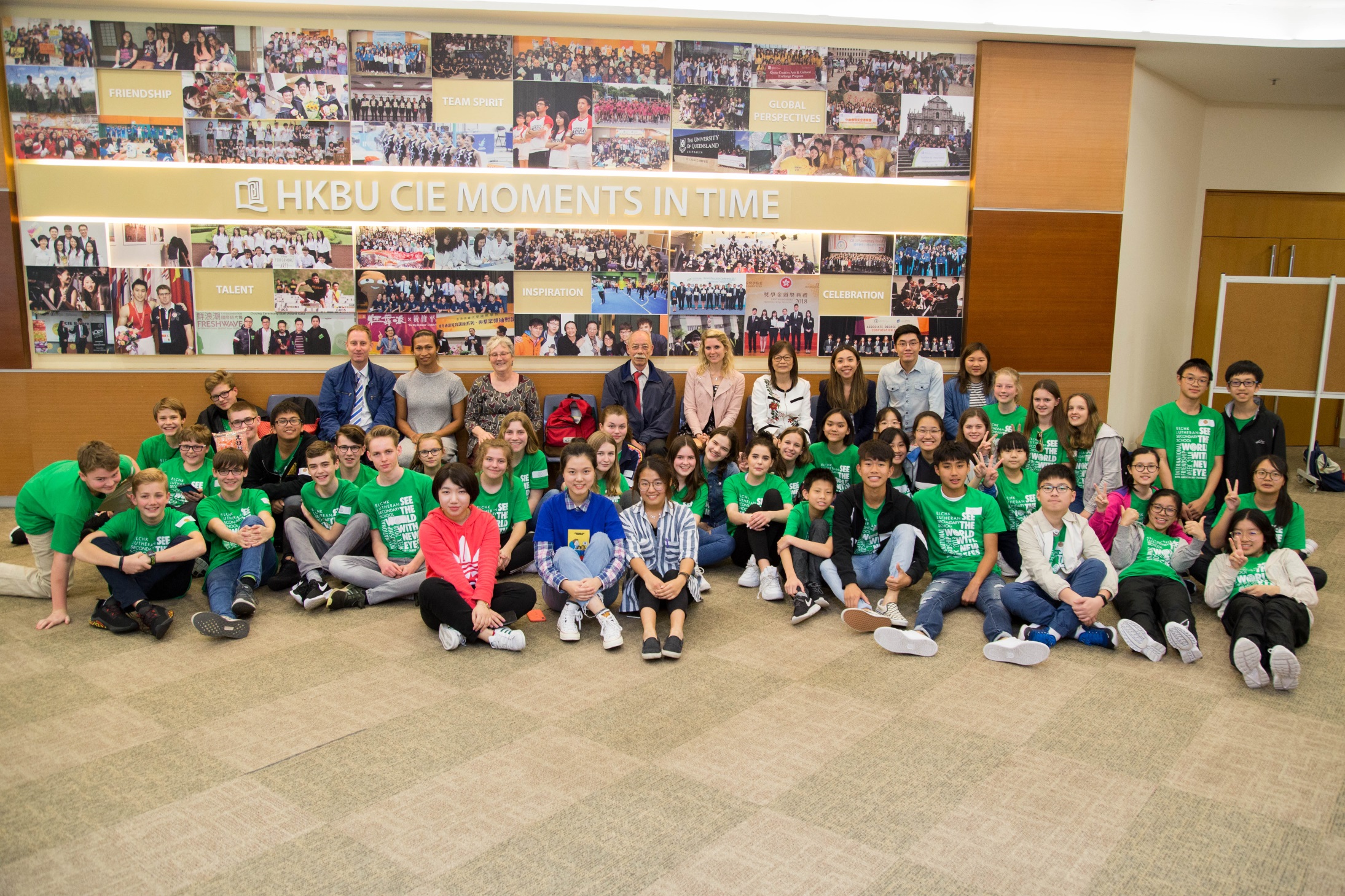 Students from Hong Kong (CIE, ELCHK Lutheran Secondary School and Kau Yan College) and Germany (Stadisches Gymnasium Neustadt in Holstein) got together to enjoy a day of cultural exchange activities at Shek Mun Campus.