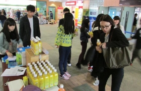 The charity sale was well supported by students and staff.