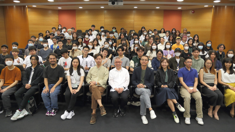 傳理學部有幸邀請本地設計大師靳埭強博士親臨校園分享，主題是「設計與藝術的融合」。
