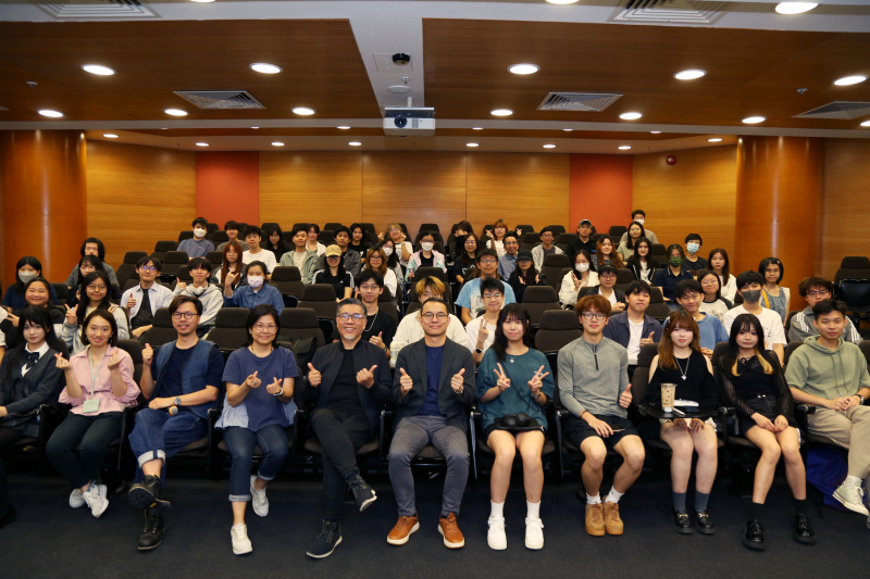 國際學院傳理學部邀請到本地著名設計師余志光與同學分享社會設計。