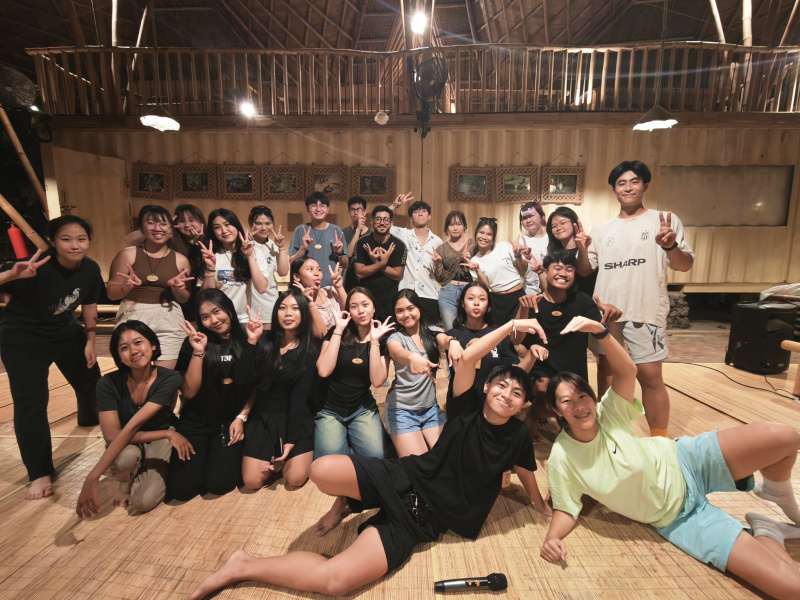 Students explored cultural exchange with local students to learn Balinese style dancing.