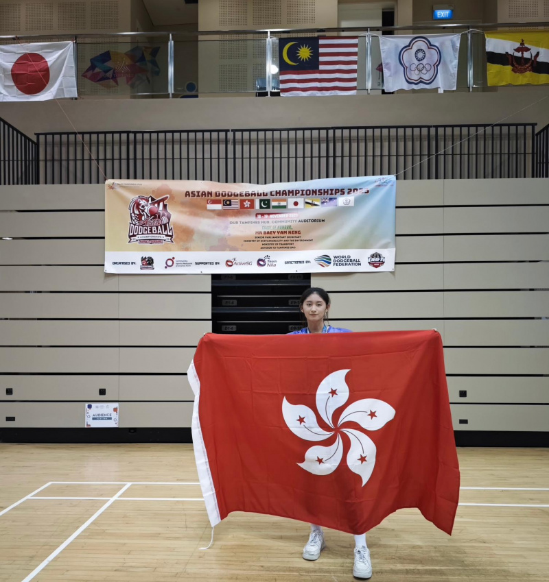 Tang Tsz Yan wins 1st Runner-Up  of Women’s team in the Asian Dodgeball Championships 2023 