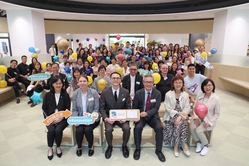 石門校園圖書館以嶄新面貌開放，開幕典禮於早前舉行，充分體現浸大圖書館、物業處、持續教育學院及國際學院等跨部門協作。