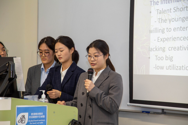 Students brought their creative ideas to life for Mira Dining, using an engaging role-play and video to pitch a new concept for Tsui Hang Village Restaurant.