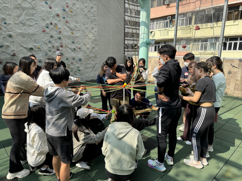 Through communications and teamwork to figure out how to solve a problem.