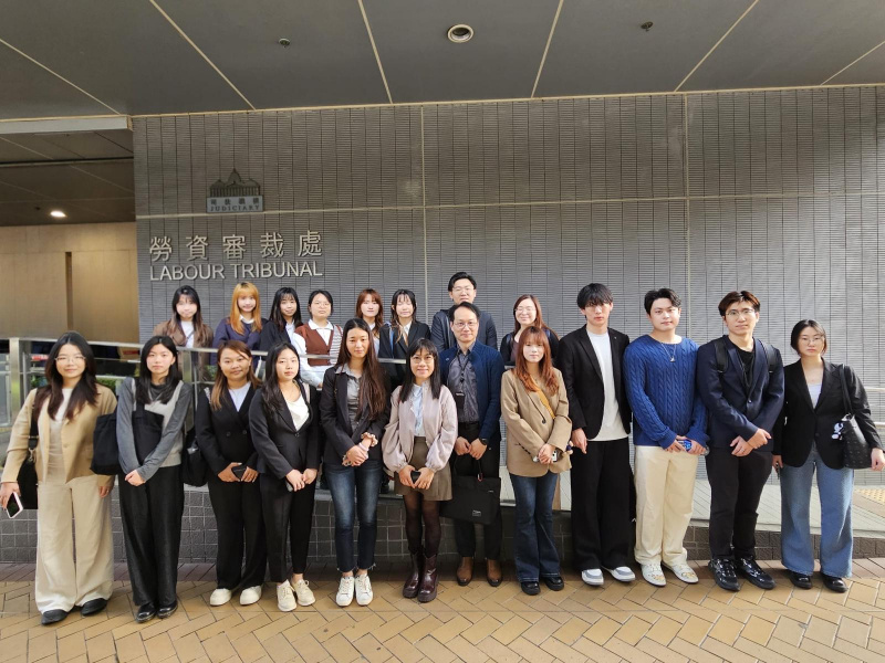 Students observed several proceedings at the Labour Tribunal.